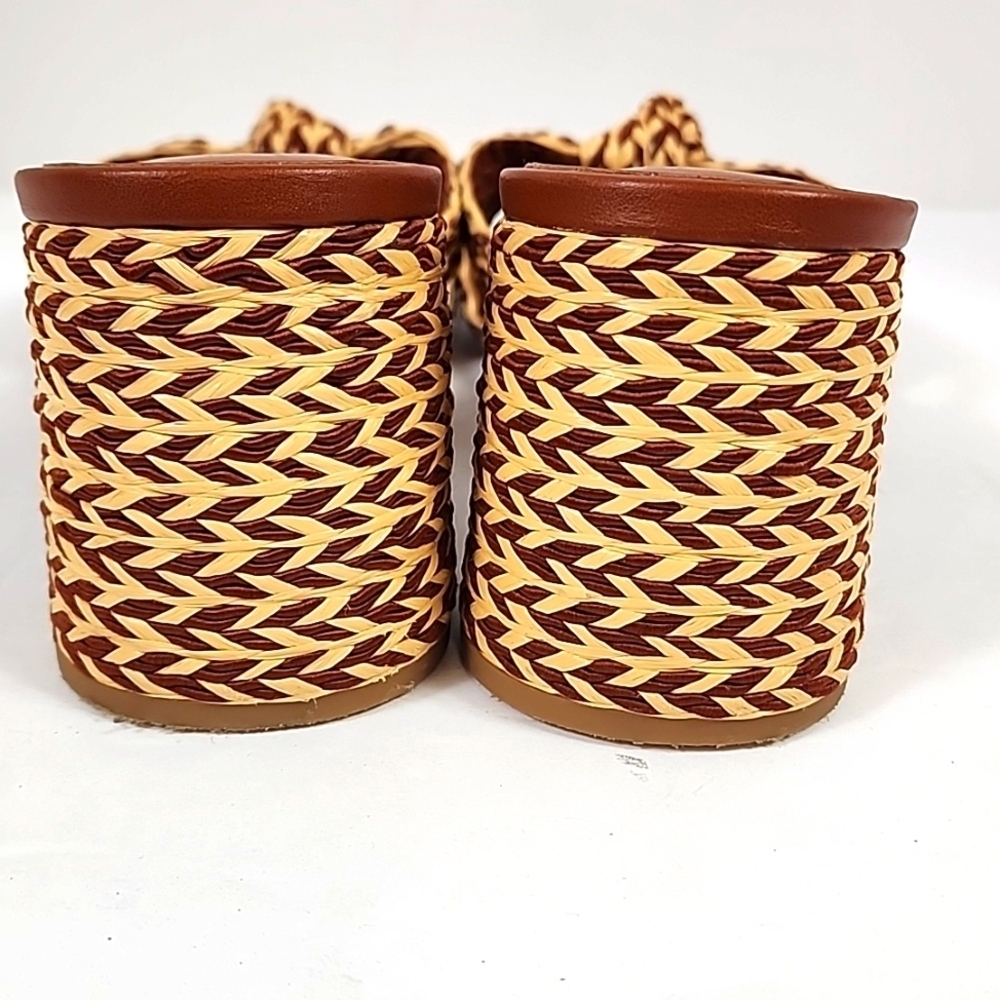 Universal Thread Brown Mules Wicker Woven Sandals, size 9.5 - Picture 5 of 17
